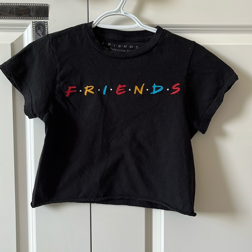 Black Friends crop top - women’s size xs